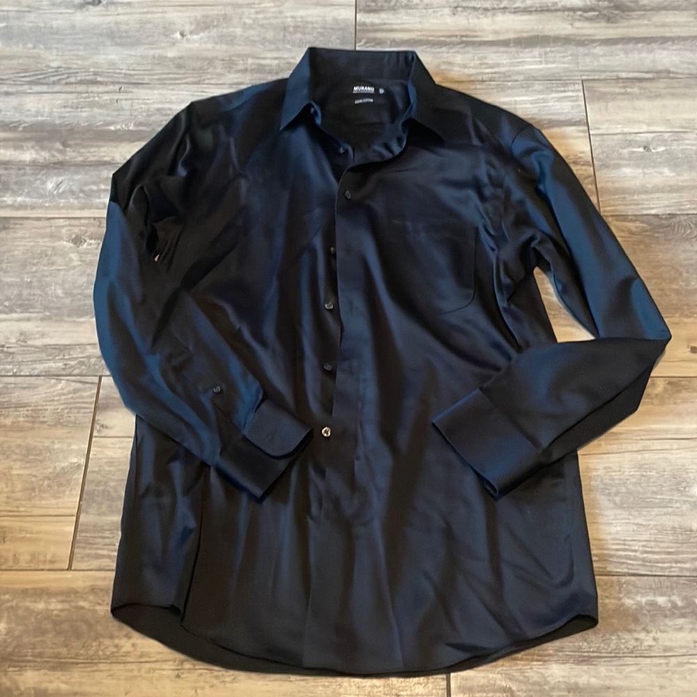 Men’s black dress shirt